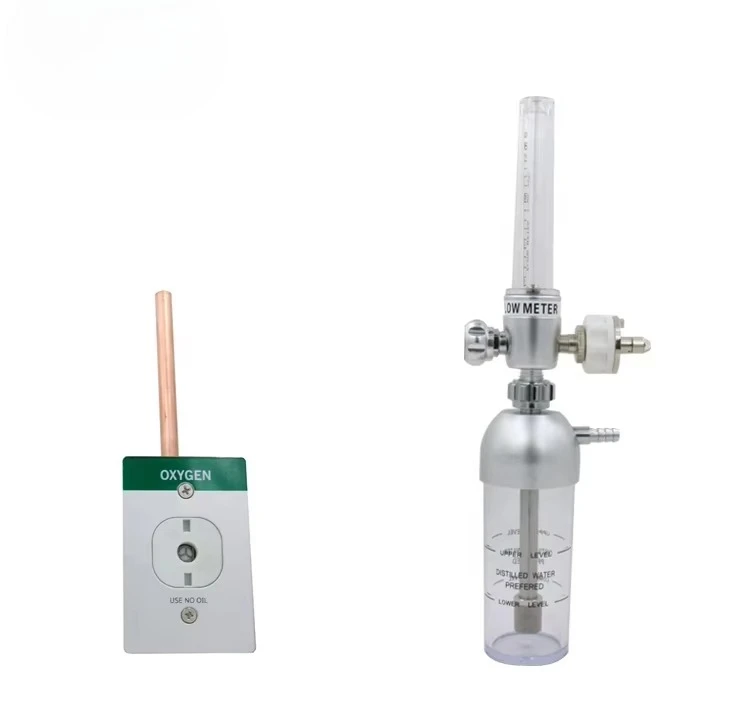 Flow Meter Oxygen Medical Treatment Directly Used With Humidifier Oxygen Connector