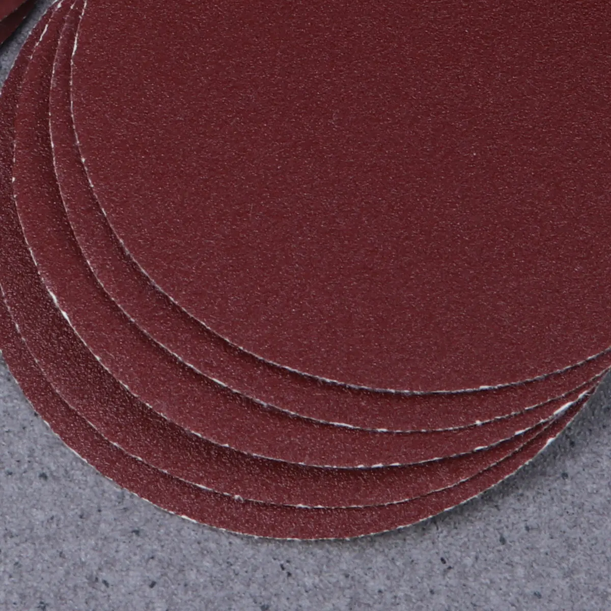 

35pcs Round Self-Adhesive Sanding Discs Mixed Grits Abrasive Cleaning Sheets For Deburring Finishing Dark Red Non-Woven