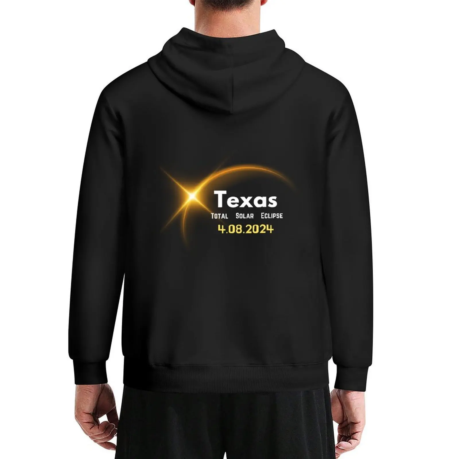 

total solar eclipse 2024 texas Hoodie autumn anime clothing men's coat men's sweat-shirt set hoodie oversize