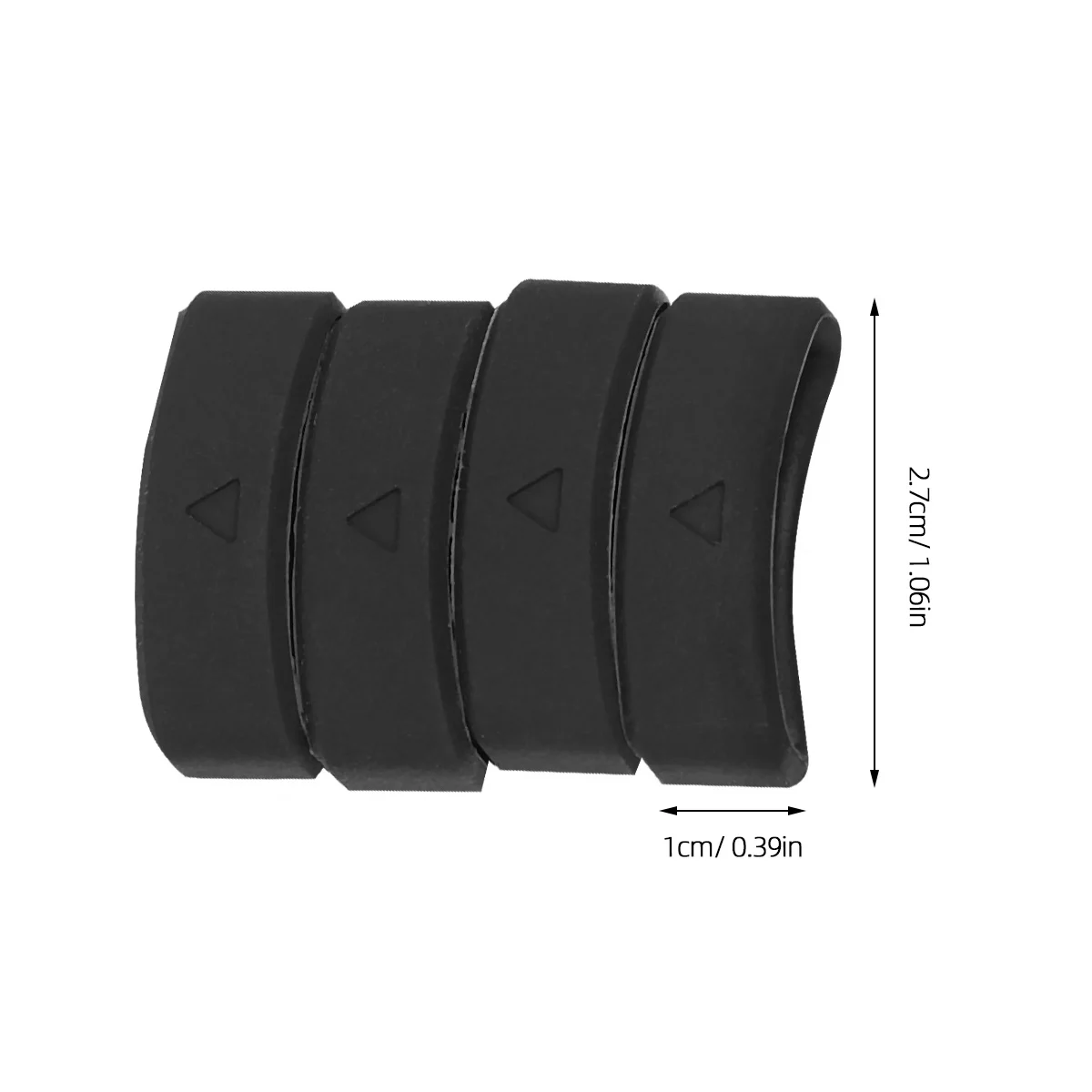 

5Pcs Silicone Watch Band Loop Soft Durable Strap Ring Replacement Compatible 235 22mm Watch Band Loop