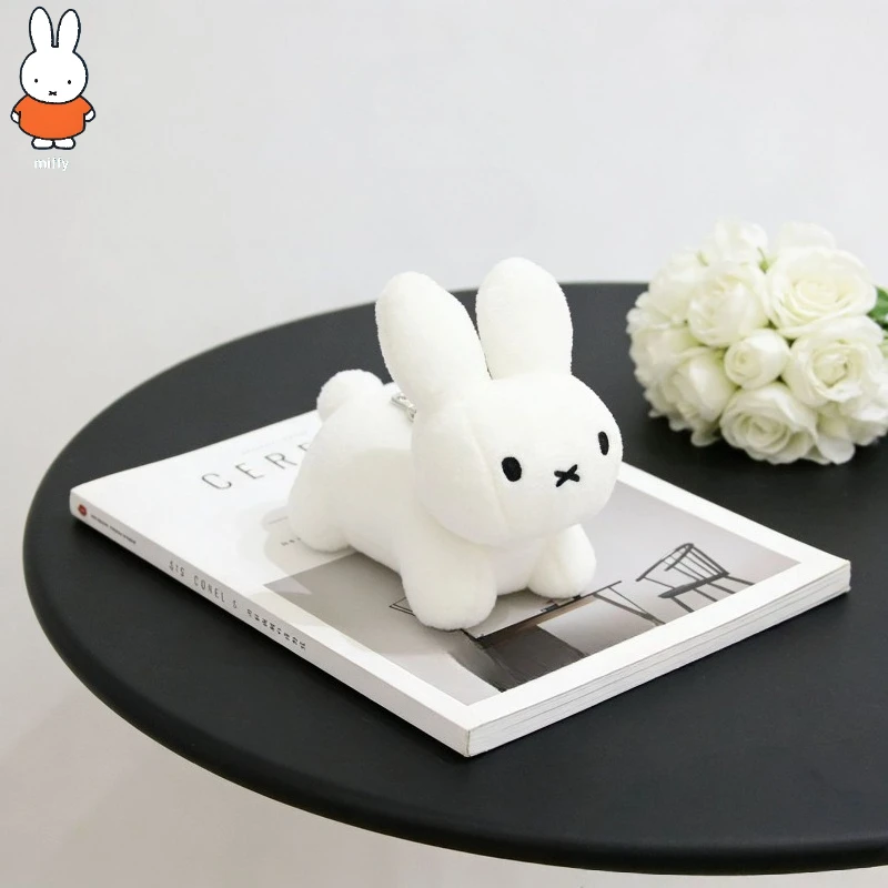 Kawaii Miffy Plush Doll Super Cute Mini Rabbit Bag Hanging Tabletop Decoration Cartoon Accessories Delicate Gift