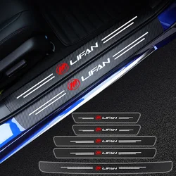 Car Door Threshold Scuff Plate For Lifan Solano X60 X50 520 620 320 2020 Protector Decals Vinyl Carbon Fiber Sticker Accessories