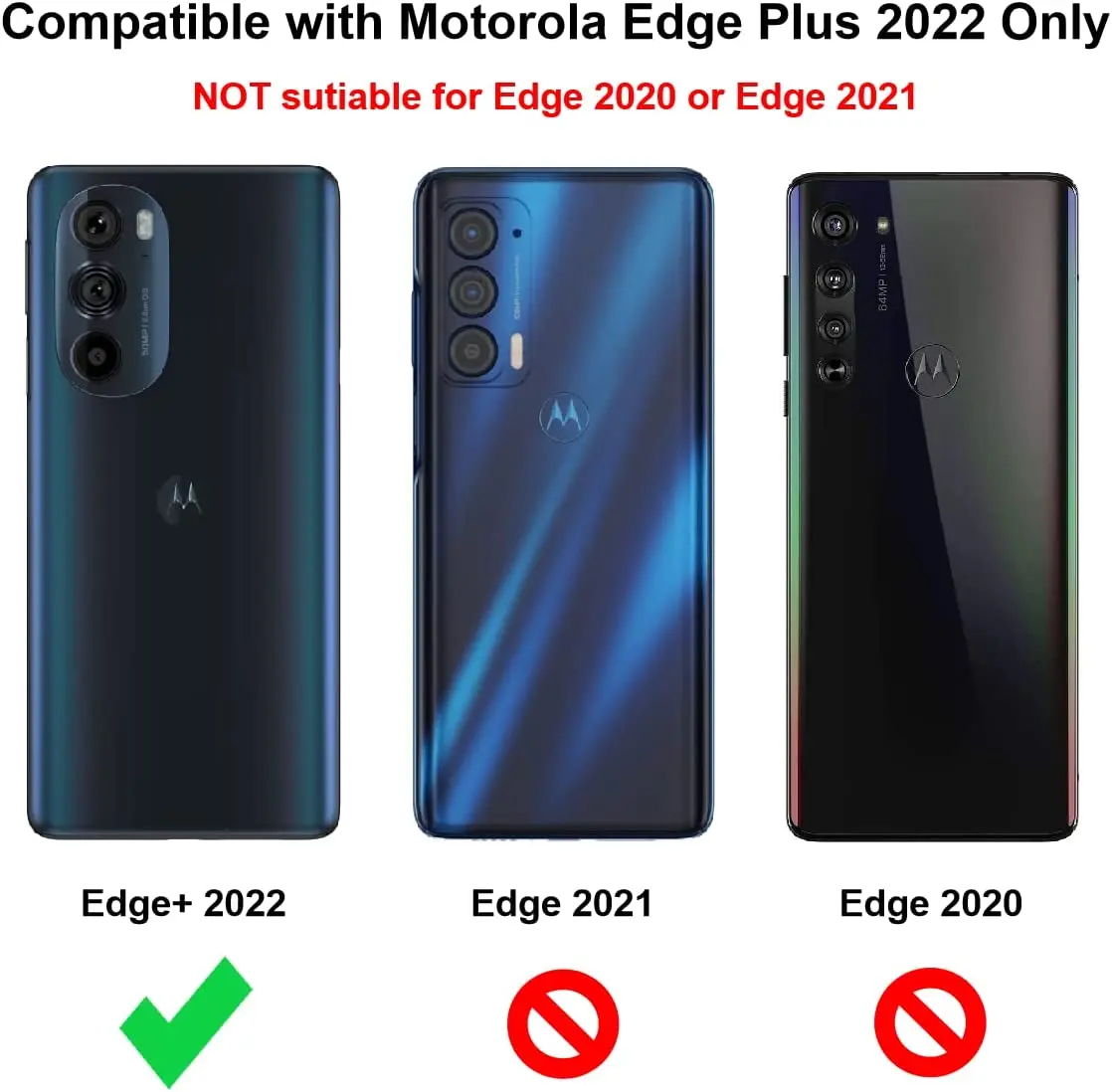 Reinforced Corners Clear Shock-Absorption Flexible Case For Motorola Edge Plus 2022 (Edge+ 2022) ,Moto Edge Plus 5G UW 2022