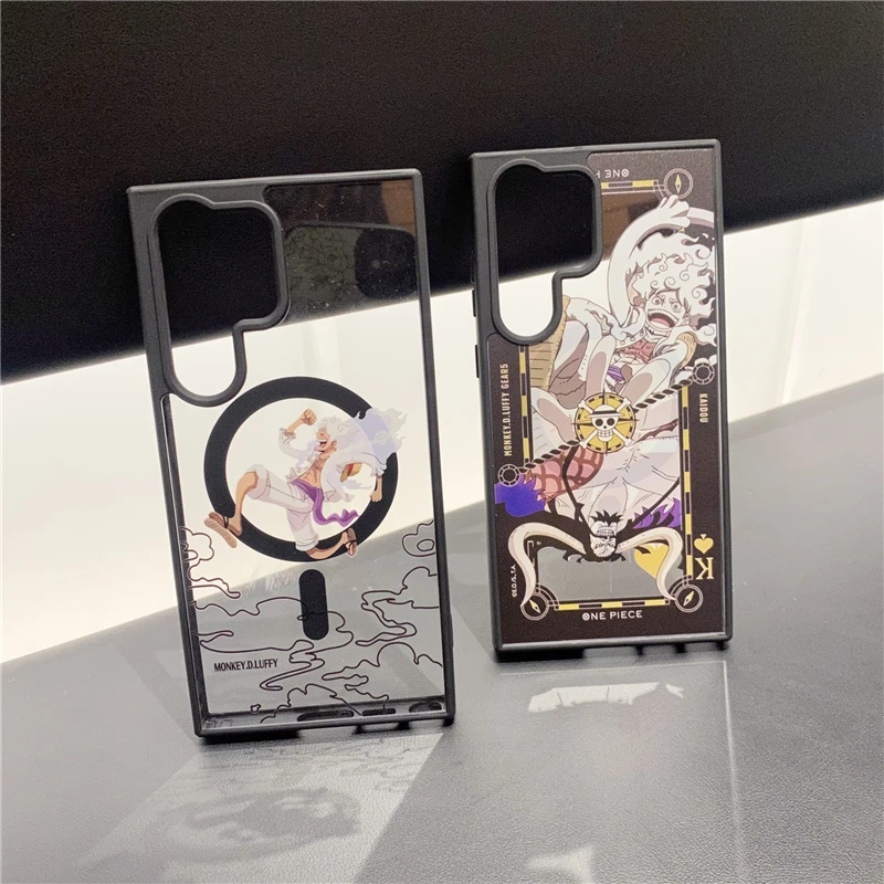 Anime One Piece Nika Luffy Kaido Case for Samsung Galaxy S21 S22 S23 S24 S25 Plus Ultra Note20Ultra Phone Cover Back Shell Gift