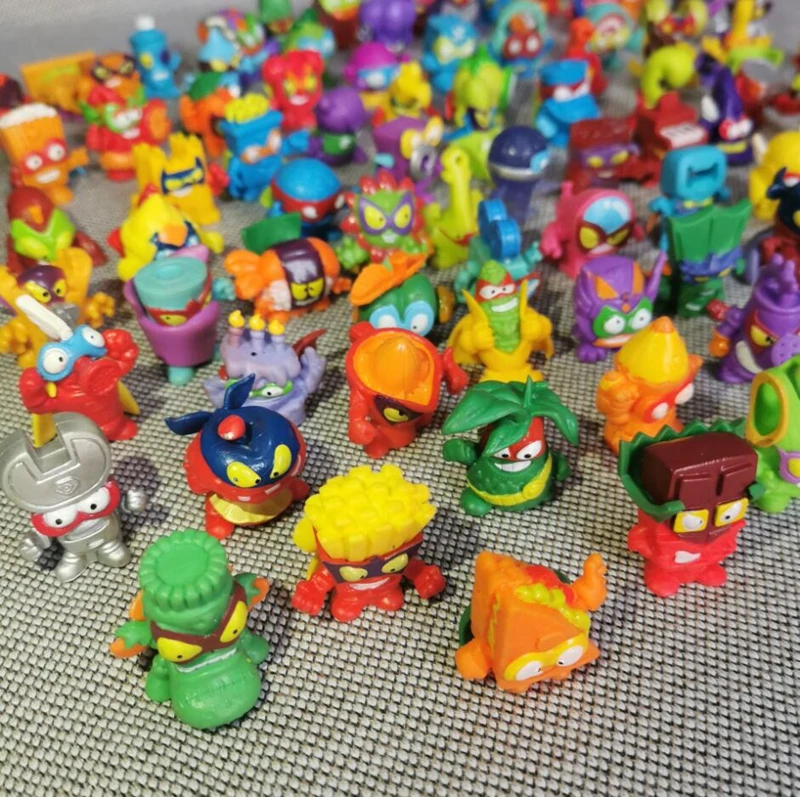 Figuras de acción de Superzings, juego de 10 piezas, camión de basura, Mini coches de basura, modelos de colección, diferentes al azar, utilería de 3cm