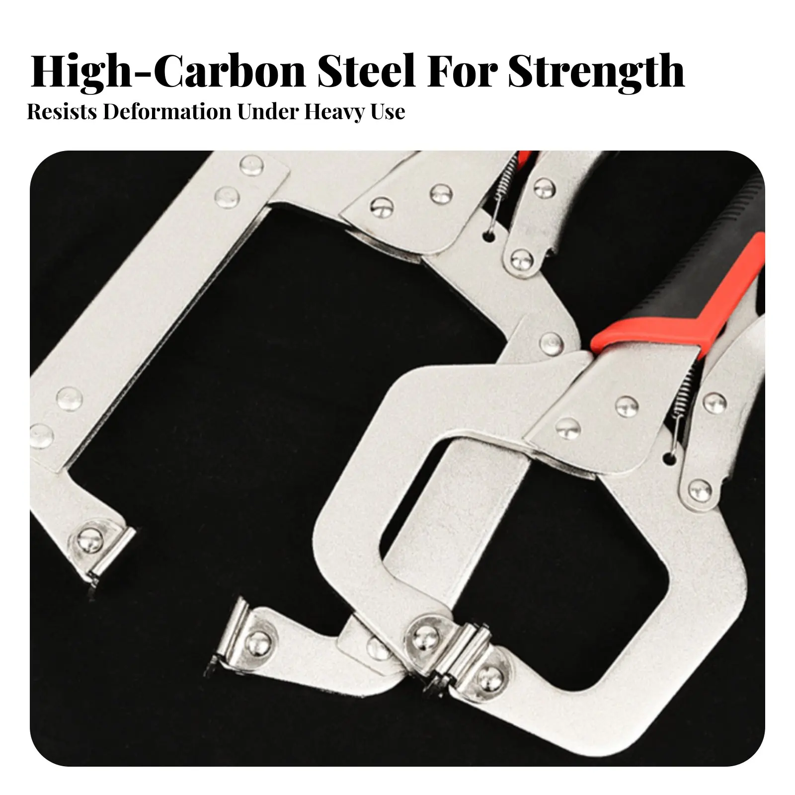C-Shaped Locking Clamp Fast-Release Lever Robust Duty C-Clamp Clamping Tool Professional Grade Wear-Withstand Ant for Carpenters - view 2