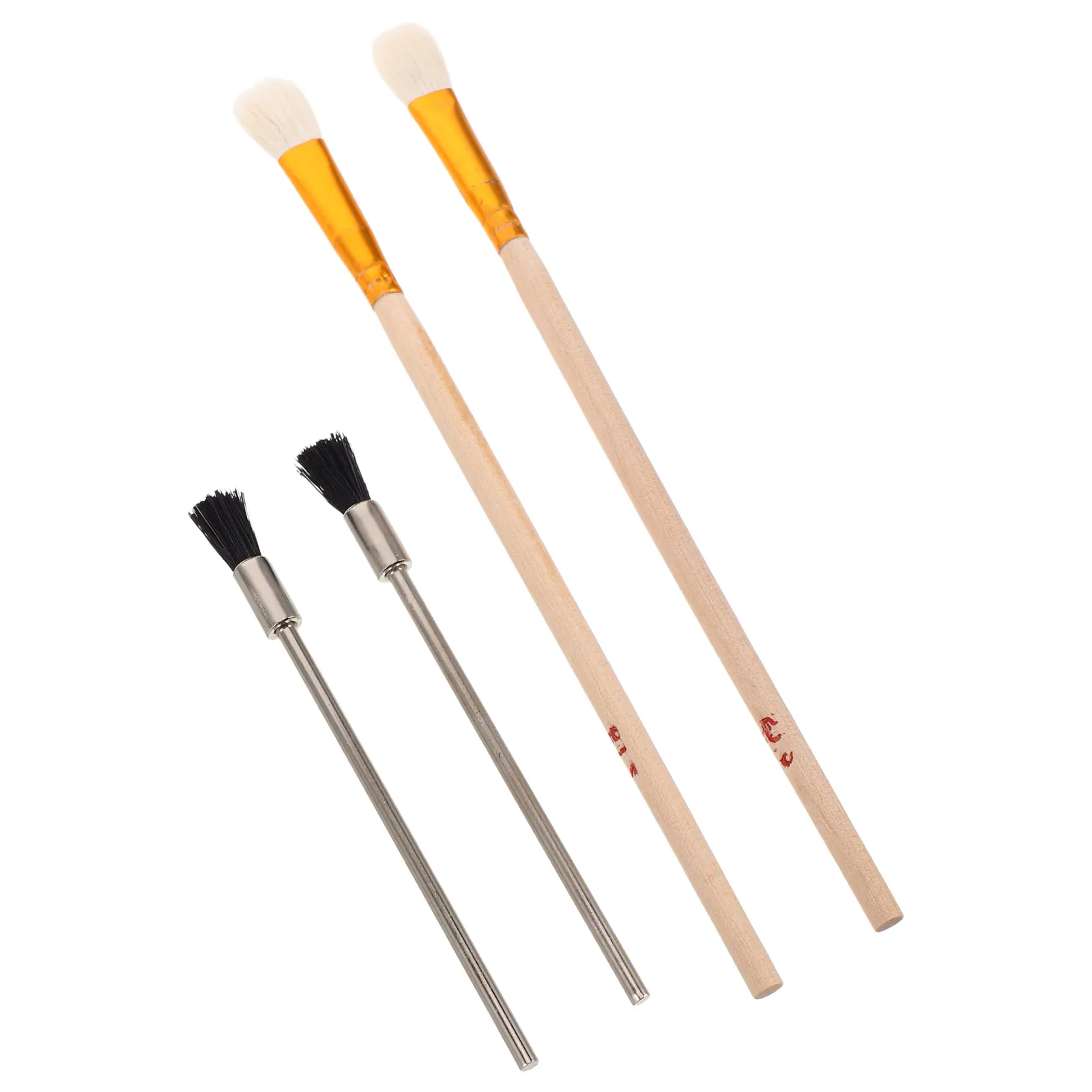 

4 PCS Airbrush Cleaning Tool Supplies Air-brush Cleaner Bottle Kit Brass Brushes