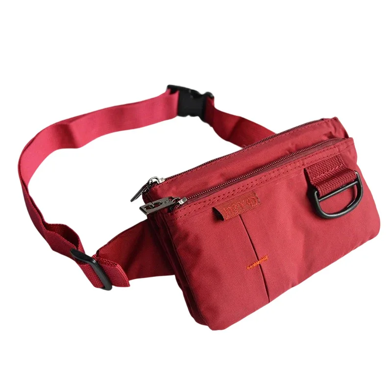 Running fanny pack, men's and women's mobile phone fanny pack, small close-fitting waterproof passport bag, mobile phone