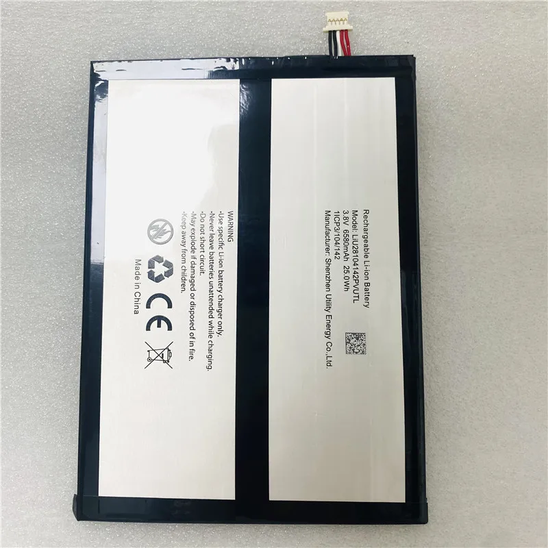 For Blackview TAB 70 WIFI battery 6580mAh 10.1 Inch 0mAh 10.1 Inch For Blackview LiU28104142PVUTL battery