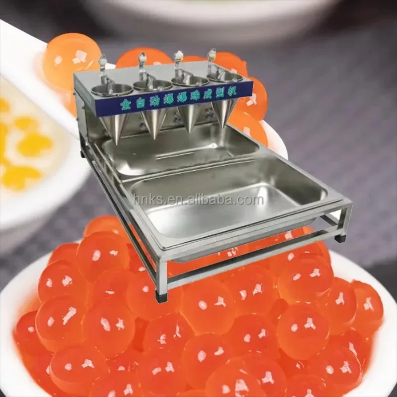 Commercial juice popping boba machine/small jelly ball tea making machine/popping boba forming machine