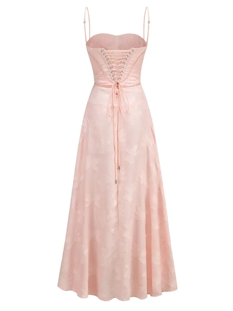 ZNS Brithday Dresses for Women Elegant Gowns Green Sexy Spaghetti Strap Prom Evening Luxury Dress 2025 Summer Vacation Outfits