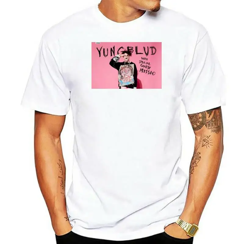 Mans YUNGBLUD Fashion Leisure Round Neck tee