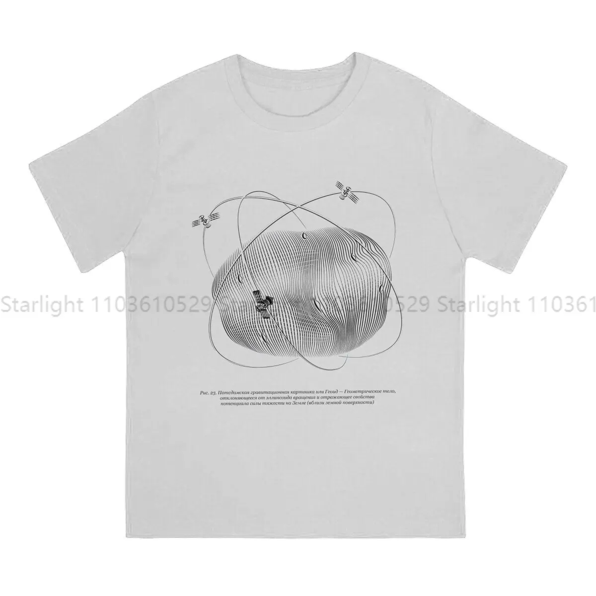 3 Body Problem Creative TShirt for Men Potsdam Gravity Potato Round Collar Polyester T Shirt Hip Hop Gift Clothes OutdoorWear