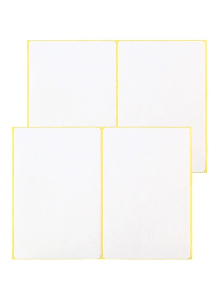 60st Home Stickers Markering Draagbare School Plakkerig Label Verwijderbare Kantoor Zelfklevende Praktische Frankering Mat Groot Wit