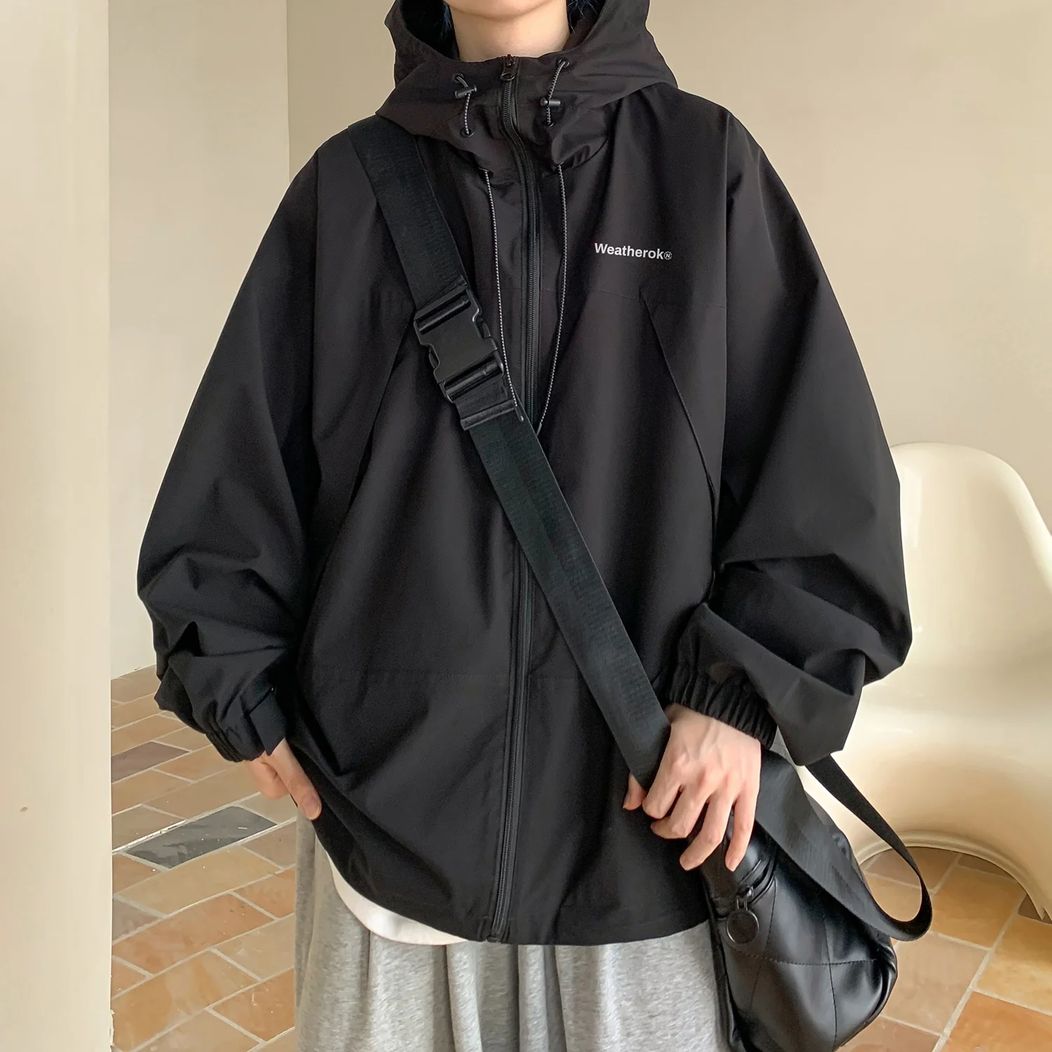 

Outdoor Men's Tee-Proof Jaet Spring Autumn 2024 New Trendy Hooded American Functional Workwear Jaet Top Youth Active Sle