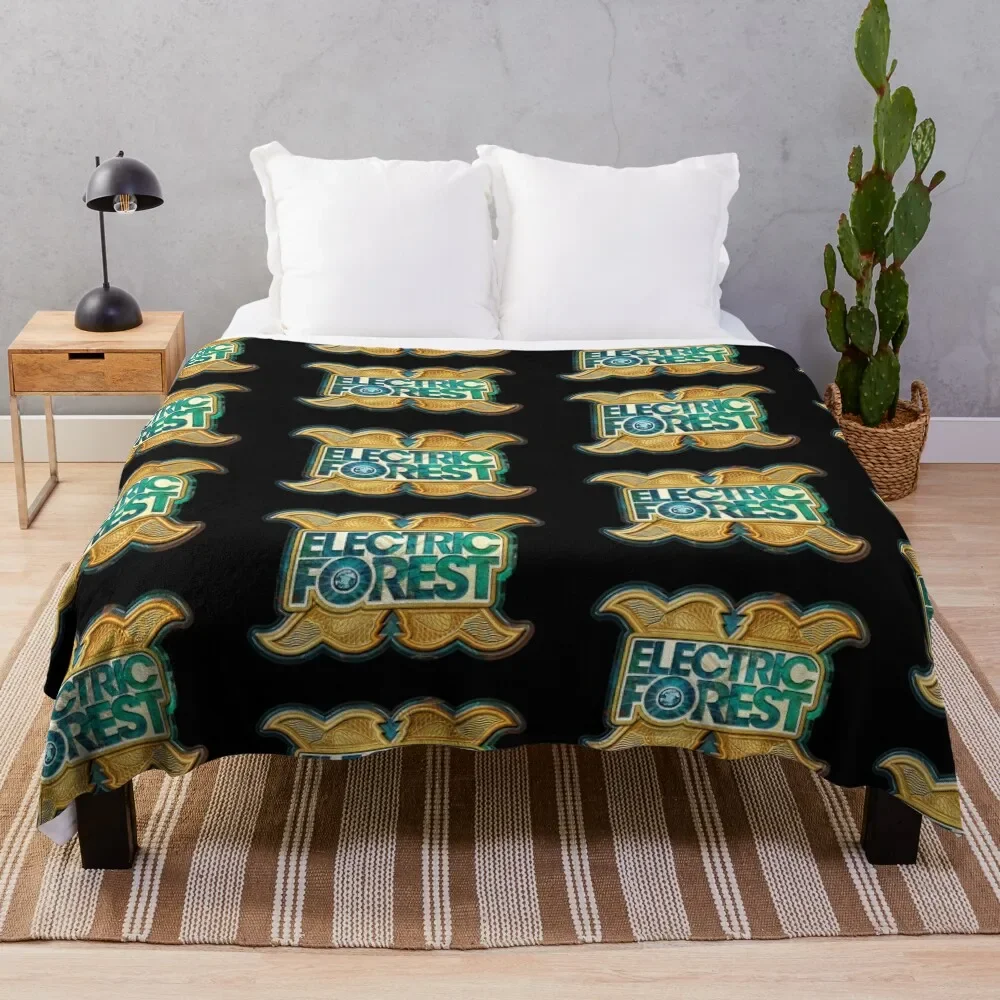 

ELECTRIC FOREST DECADE ONE FESTIVAL Throw Blanket Luxury Throw Picnic Soft Beds Loose Blankets