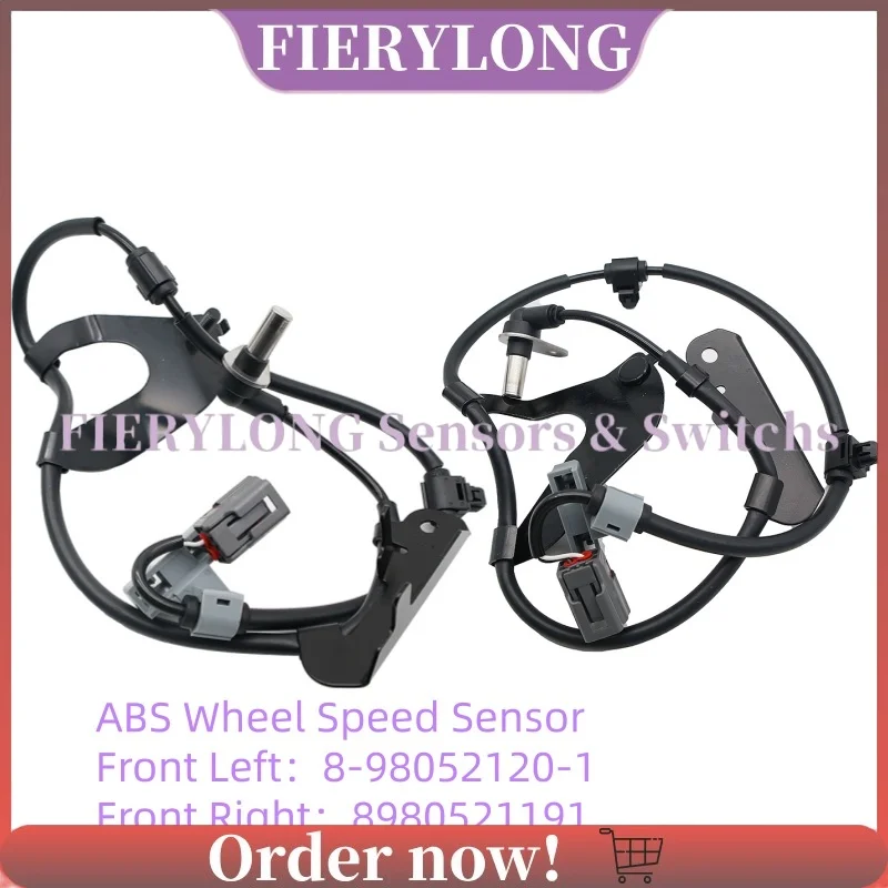 8-98052120-1 Front Left/Right ABS Wheel Speed Sensor For Isuzu D-Max 2.5 Twin Turbo 2012-2019 8980521191 C8980521201 C8980521191