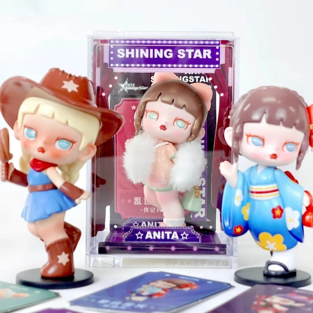 أنيتا II كسول عطلة سلسلة صندوق أعمى الموضة العصرية اللعب لطيف يده مكتب الصبي سطح المكتب زخرفة صندوق غامض مفاجأة هدية