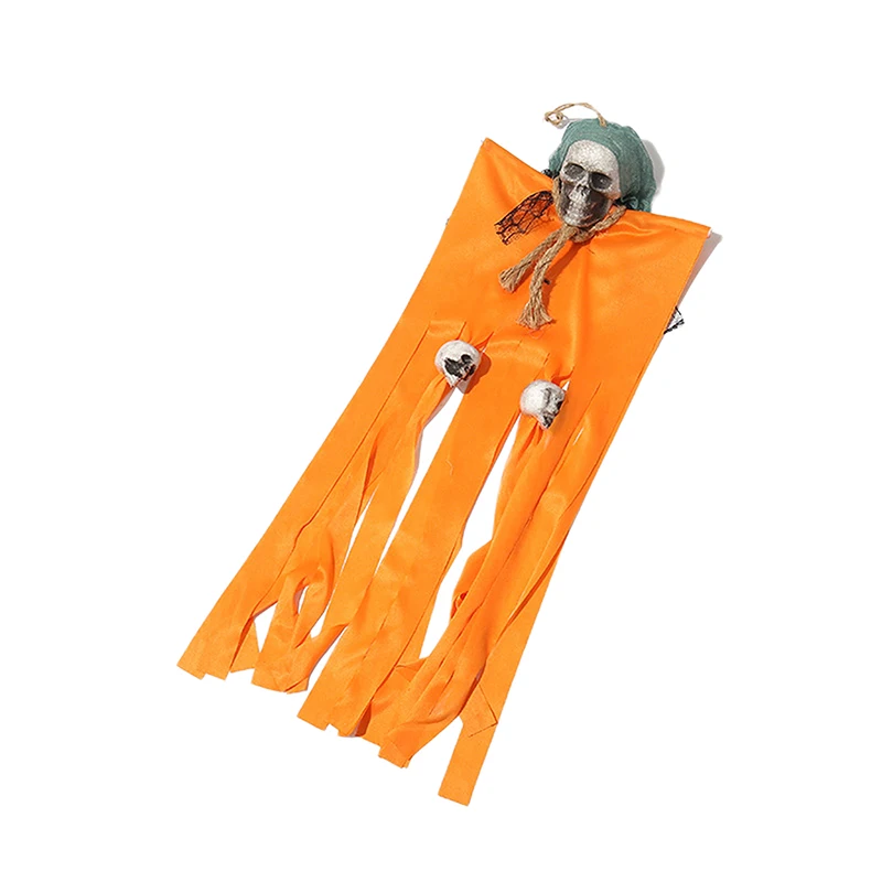 Halloween Hanging Skeleton Curtain Horror Spooky Ghost Decor Ornaments for Outdoor Indoor Yard Patio