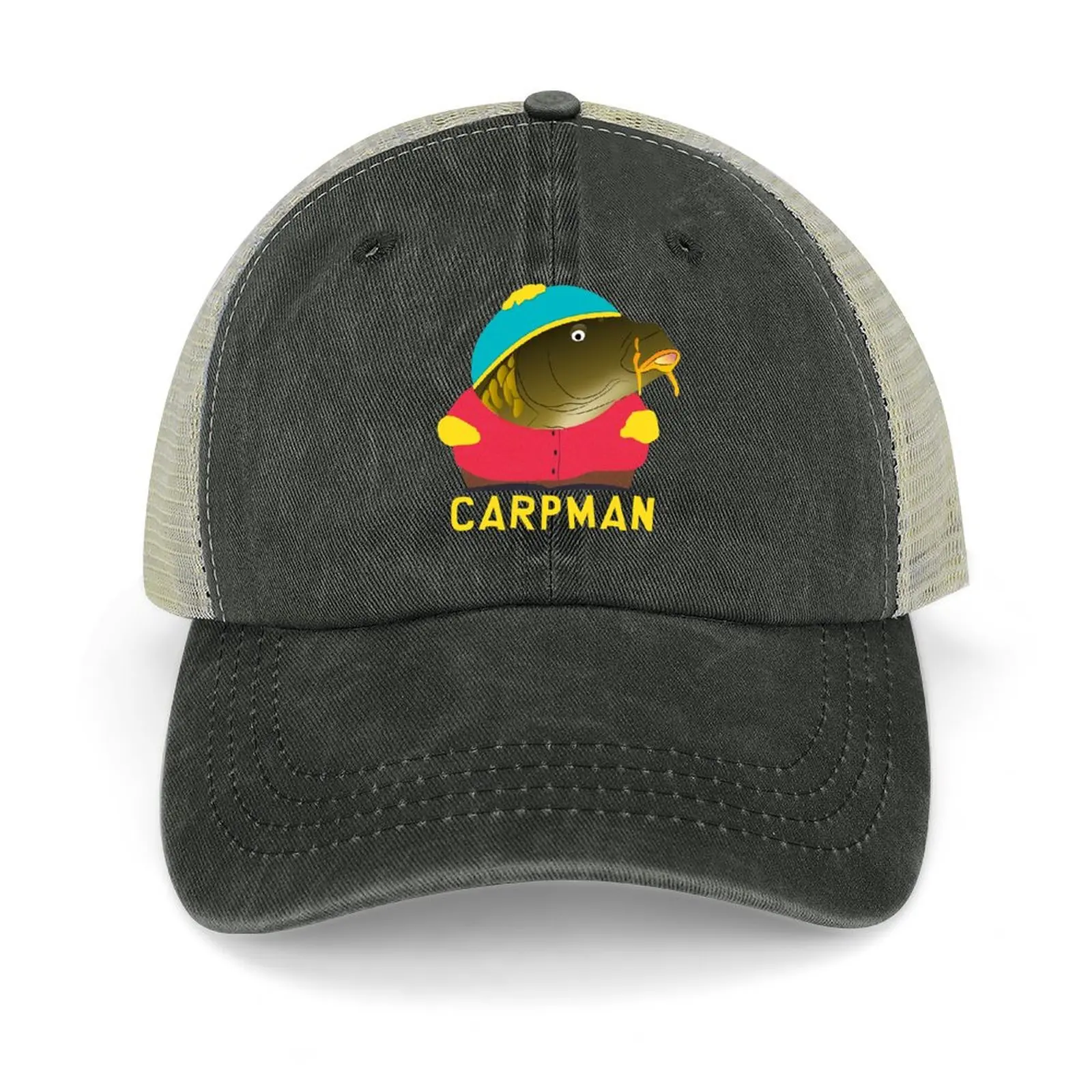 

Carp Division Carpman Classic Cowboy Hat Hat Luxury Brand Christmas Hat Beach Sunscreen Baseball Men Women's