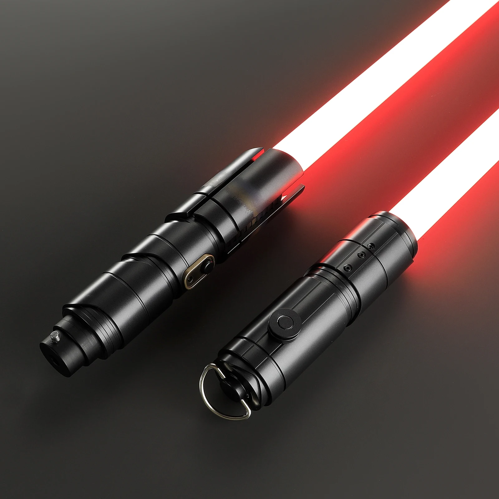 DamienSaber Qimir Lightsaber Force Heavy Dueling Detachable Light Saber Metal Hilt Infinite Color Changing with 34 Sound Fonts