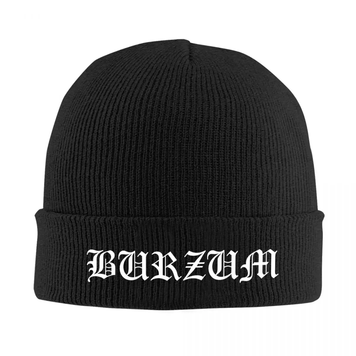 Burzum Logo Bonnet Hats Skullies Beanies Female Male Cute Elastic Beanie Hats Winter Kpop Graphic Caps