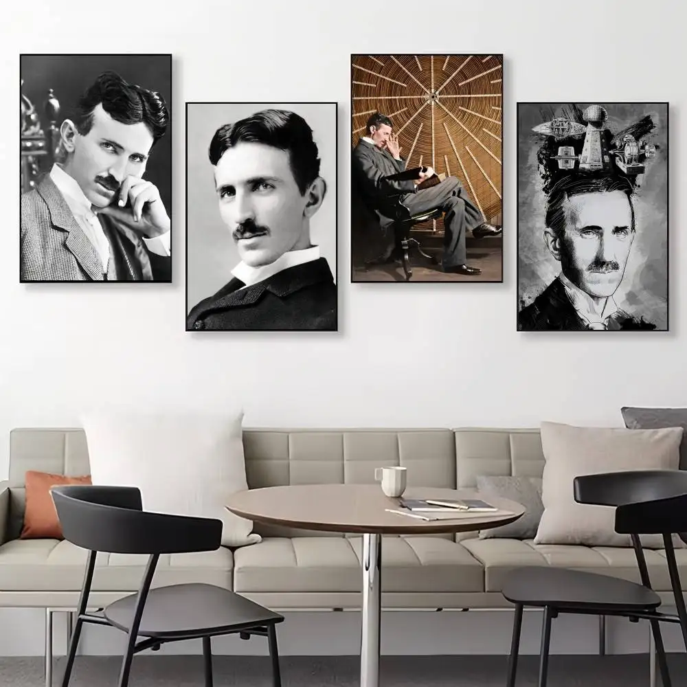 نيكولا تي تسلا x ديكور قماش المشارك المنزل مكتب مقهى بار ديكور الشمال ديكور الهدايا غرفة المنزل