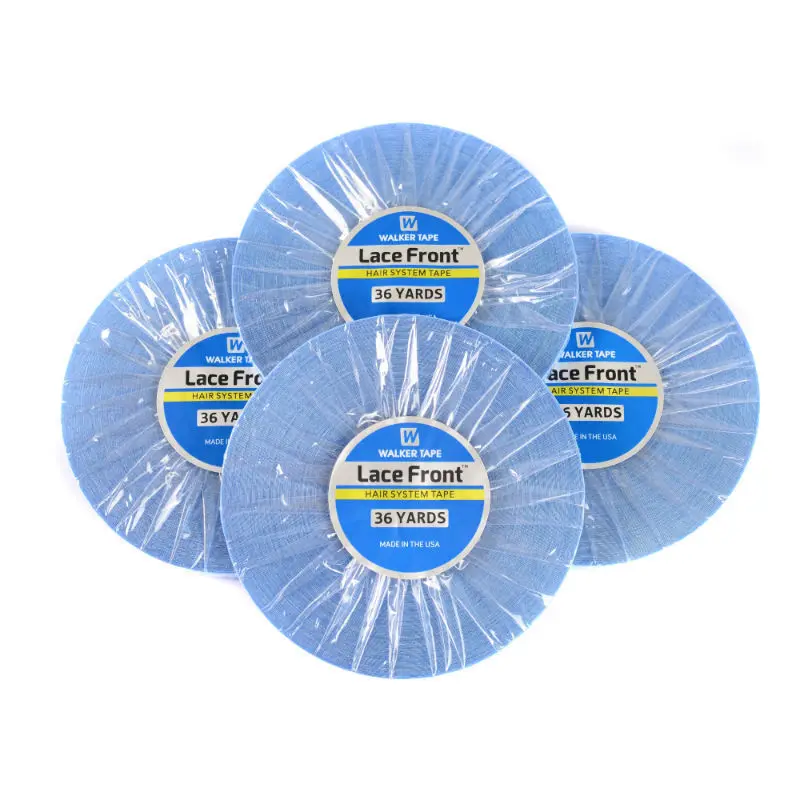 36 Yards Lace Front Ondersteuning Tape 0.8Cm 1Cm 2Cm 2.5Cm Dubbele-Side Hair Extensions Lijmen haar Lijm Voor Kant Pruiken Blauwe Tape