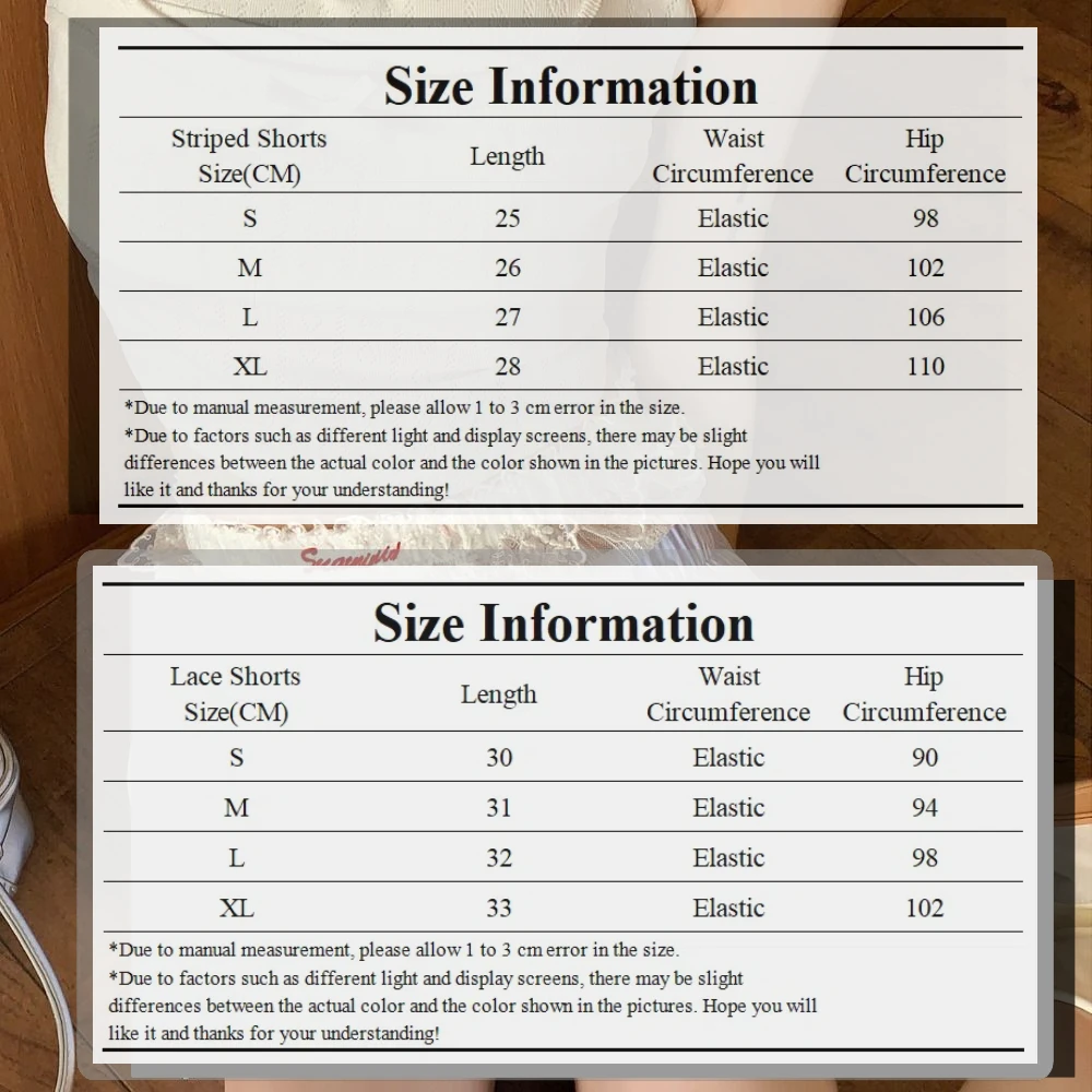 Сексуальные милые летние полосатые шорты синие розовые шорты на пуговицах с эластичным поясом Лолита кружевные леггинсы для женщин и девочек