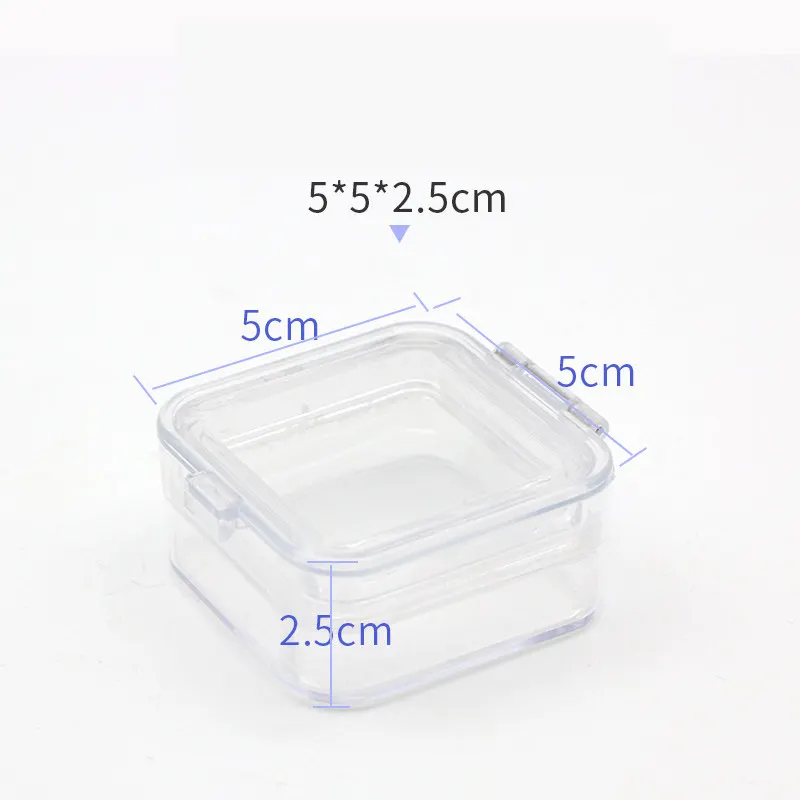 50pcs Transparent Dental Denture Storage Box with Cleaning Basket for Orthodontic Retainer Membrane