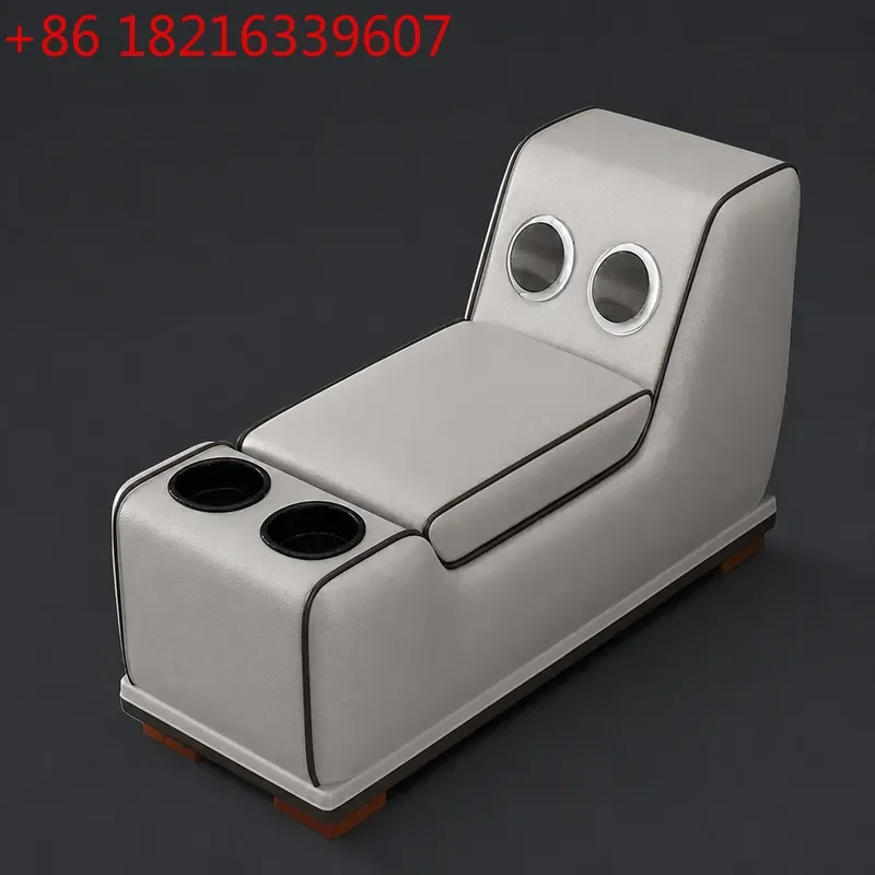 YAO Modern Simple Leather L Shaped Sofa with USB Charging and Storage Side Table Large Living Room Furniture Combination