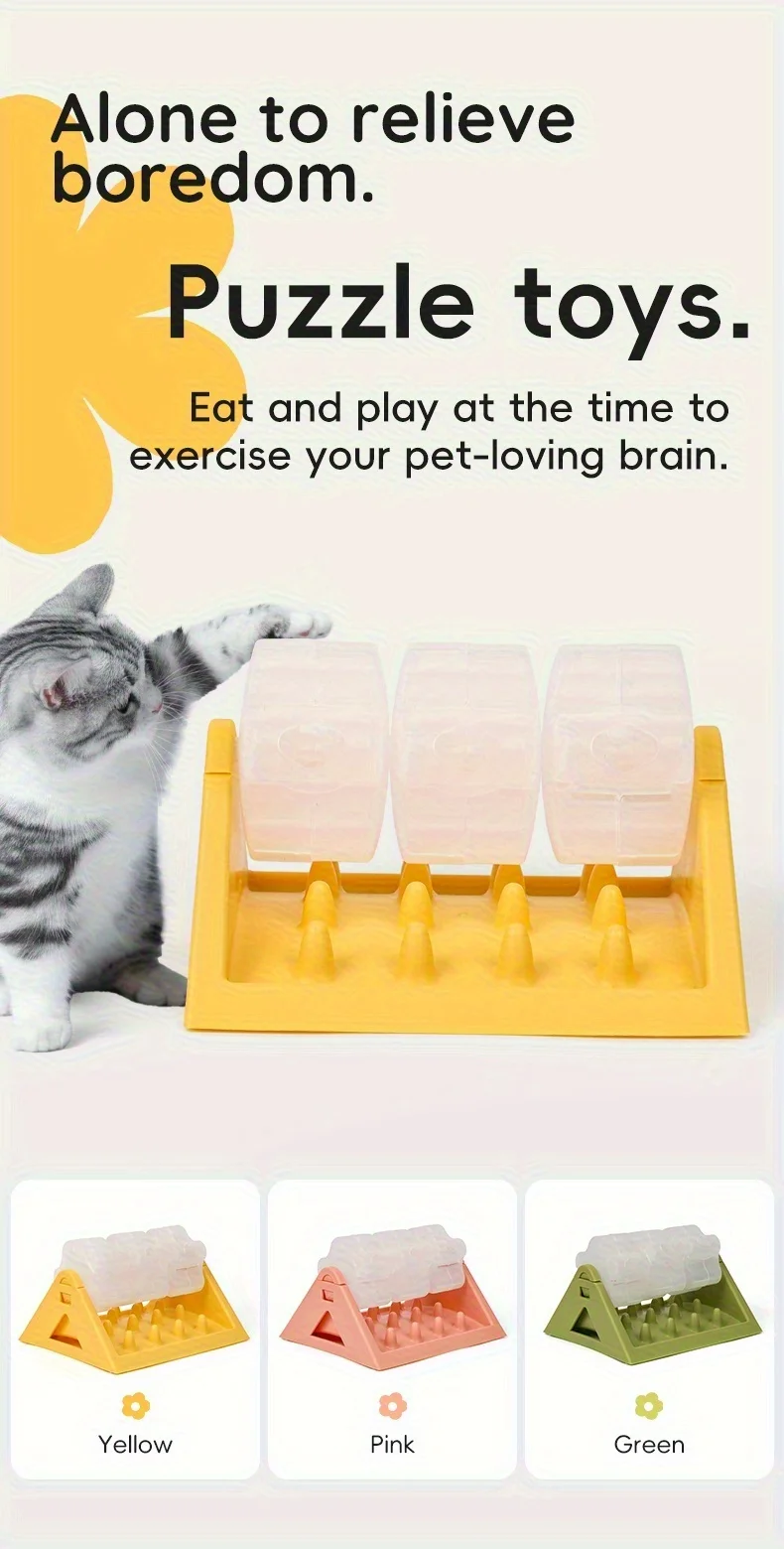 Interaktives Hundefutterspender-Spielzeug – Puzzle-Futterspender mit auslaufsicherem Design, langsam fütterndes Design und langlebigem PP-Material für Hunde – Detail 2