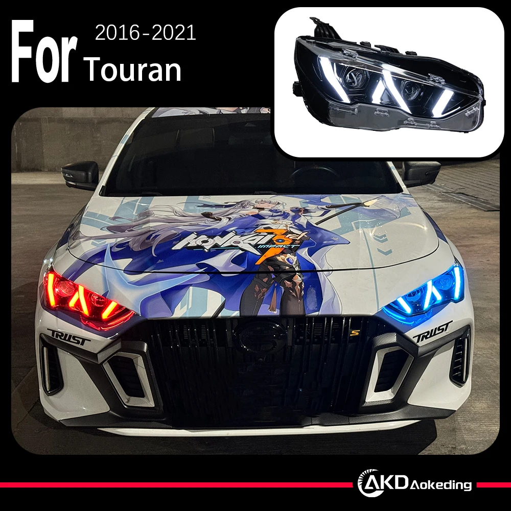 

Запчасти для модели автомобиля AKD для Trumpchi Empow 2020-2024, фары, светодиодные галогенные фары, светодиодный двойной проектор FACELIFT