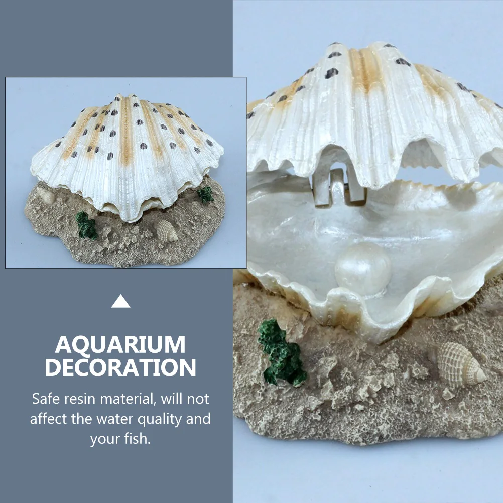 

Artificial Artificial Shell Decor Resin Aeration Shell Aquarium Decoration Fish Tank Ornaments Bubble Maker Pet Supplies