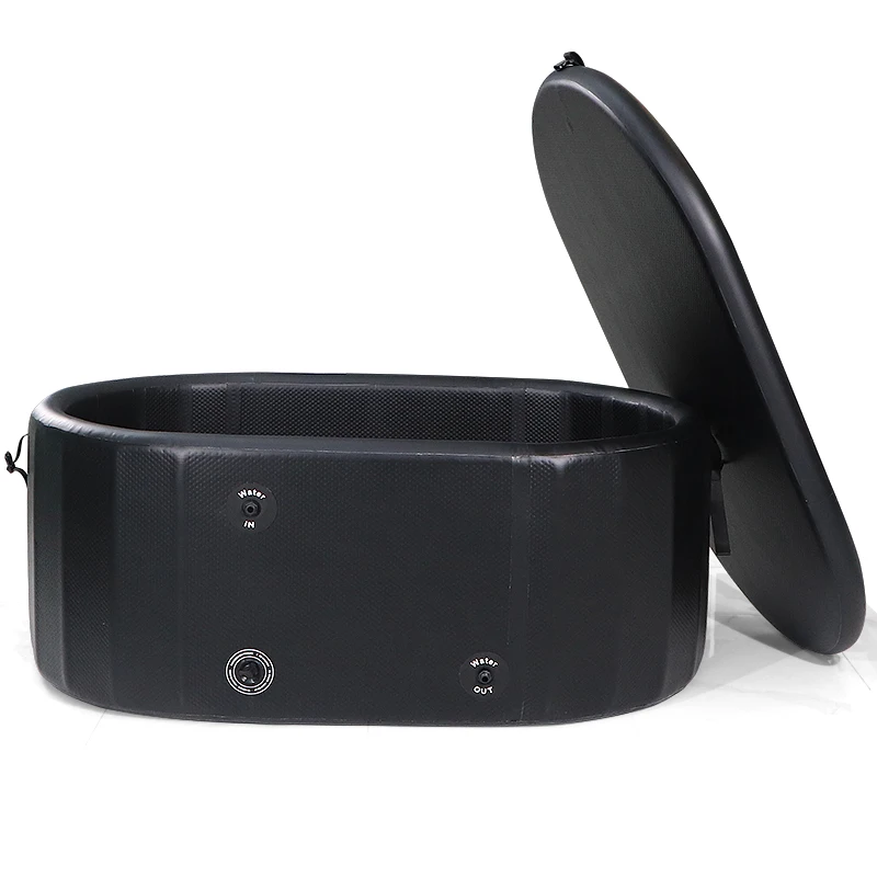 

DWF Drop Stitch Inflatable Cold Plunge Oval Bucket Spa Recovery Inflatable Ice Bath Tub Ice Bath Tub for Sports Recovery