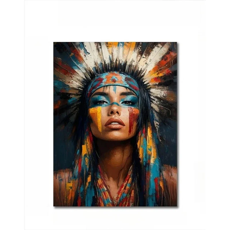 Canvas Paintings Abstract Portrait Posters Africa Europe Eastern Beauty Handsome Figures Prints Wall Art Picture Home Decor