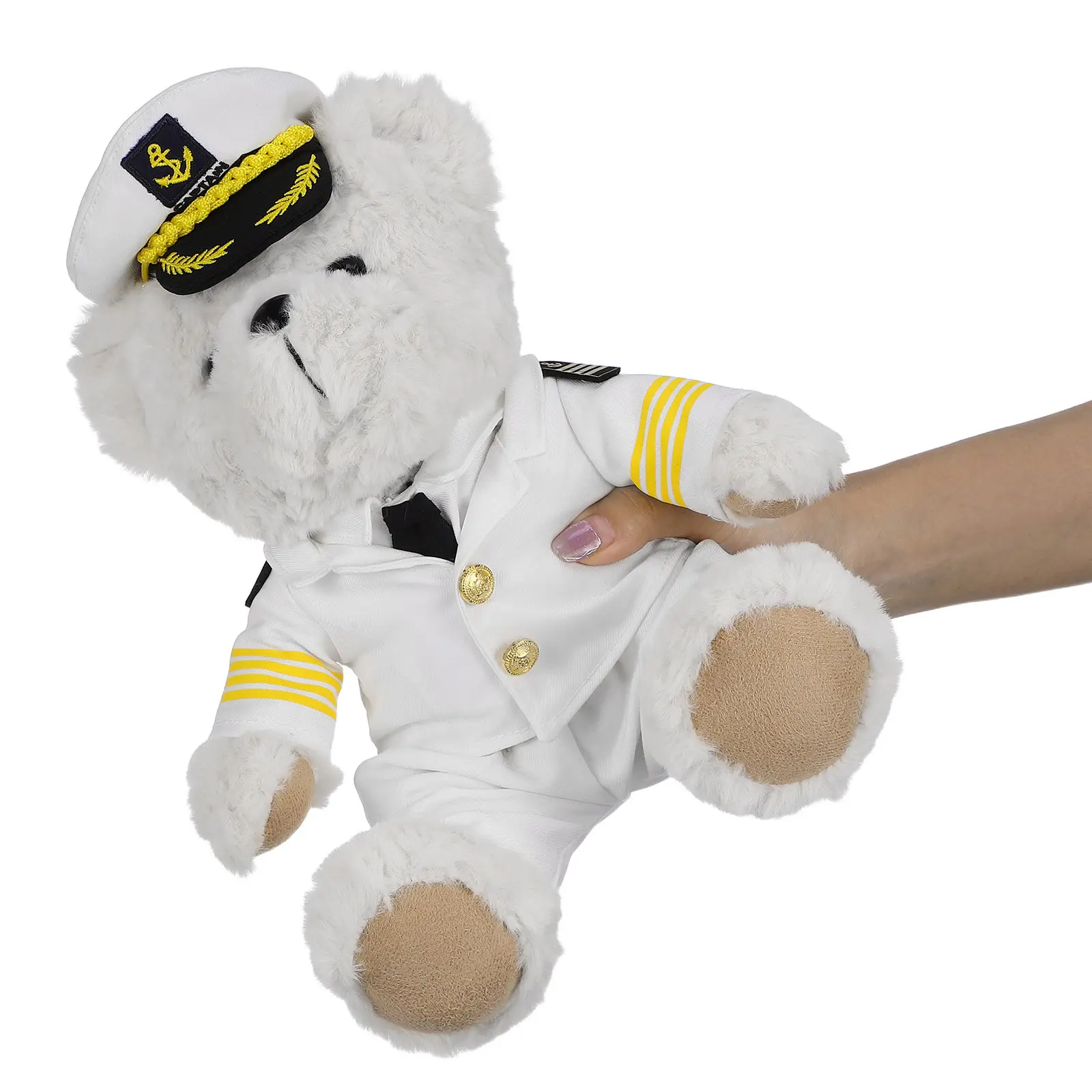 

Мягкая игрушка-медведь Капитан: милый праздничный декор для вечеринок, уникальная идея подарка для семьи, друзей, украшения спальни и гостиной