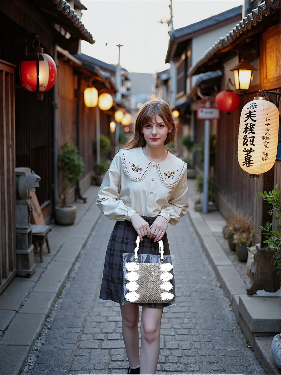 Women Shirts Single Breasted All Season Vintage Satin Feel Silky Texture High End Modal Fabric Button Front Elegant Lady Work