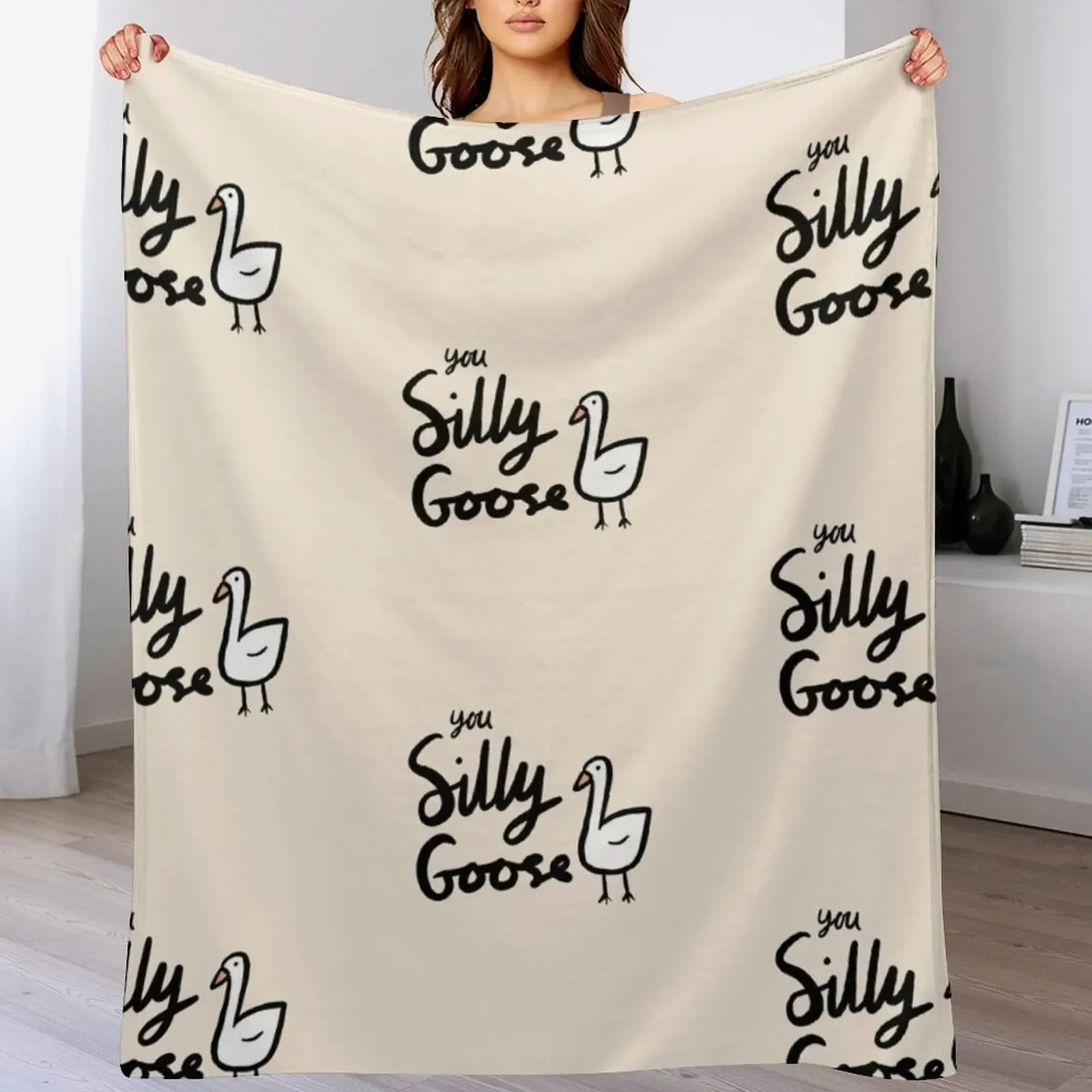 

You Silly Goose Throw Blanket Luxury St anime Extra Large Throw Weighted Blankets