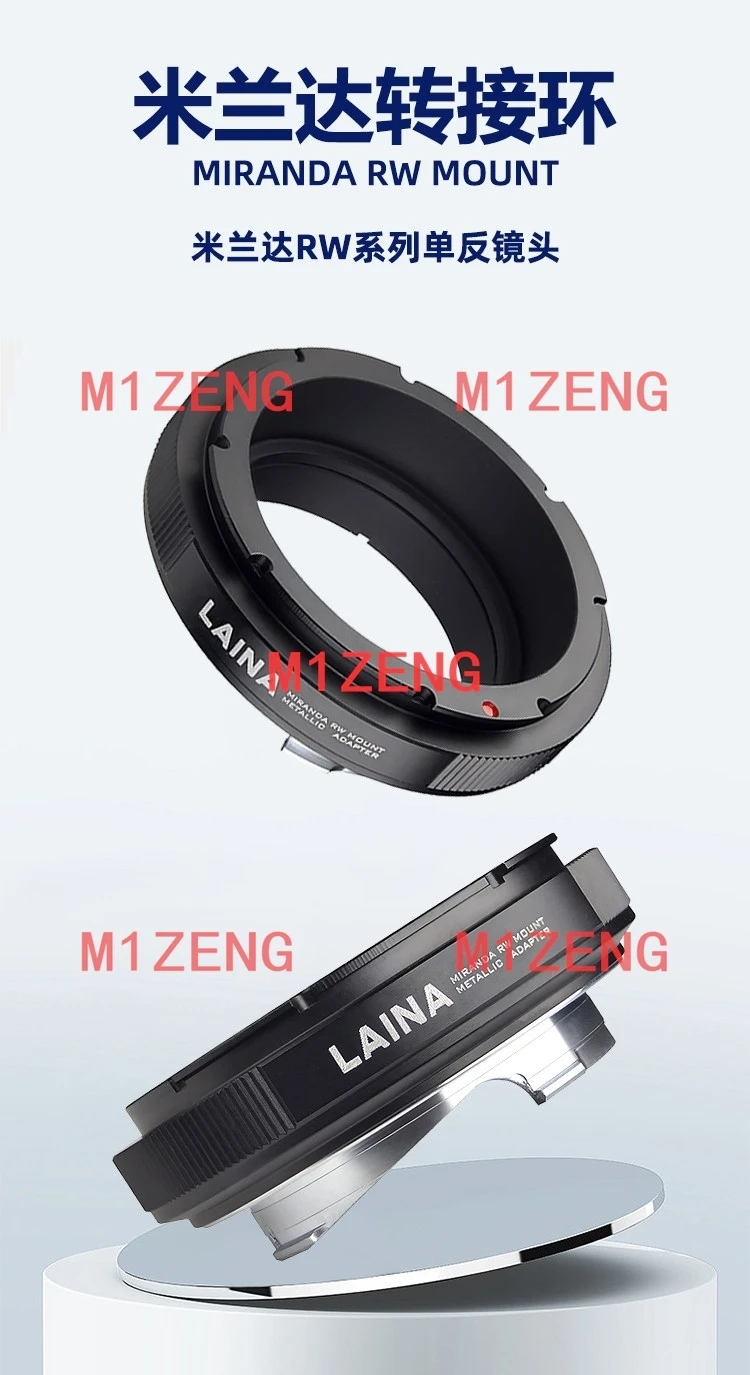 RW-FX Adapter ring for MIRANDA RW mount lens to fujifilm fx xe4 xe5 xt5 xh2 xt4 xt5 xm5 xt30 xt50 xt100 xs10 xs20 pro3 Camera