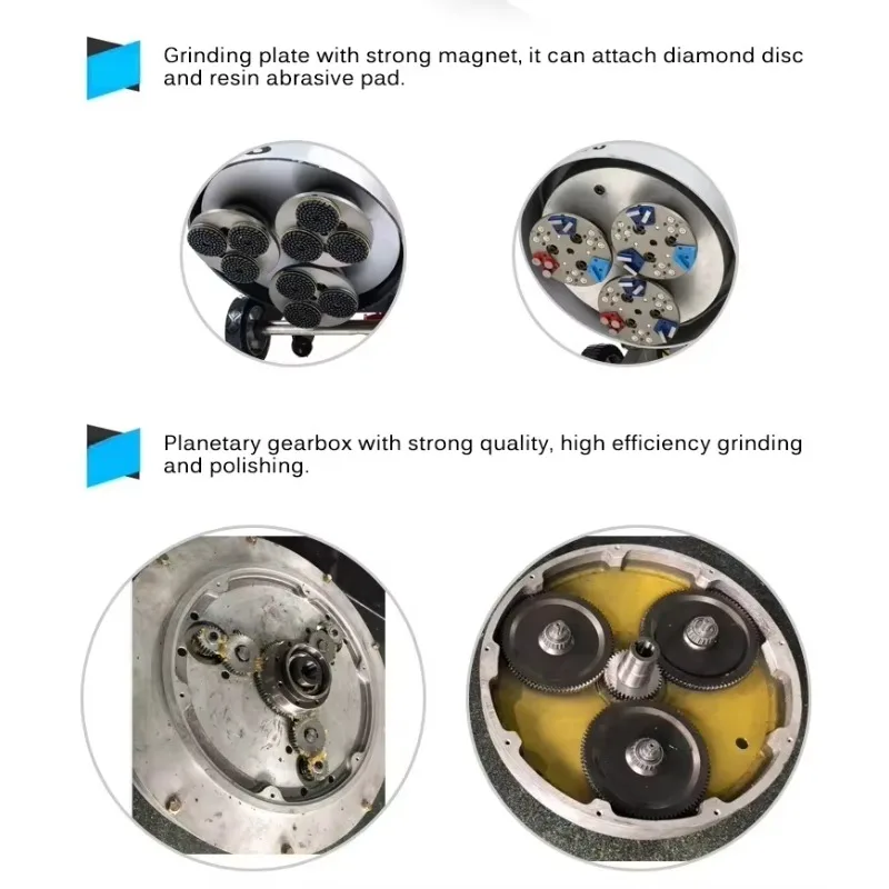 Factory Direct SHCG-588 Planetary Concrete Floor Grinder Heavy Duty Polisher For Marble Terrazzo Epoxy Floor With Diamond Tools