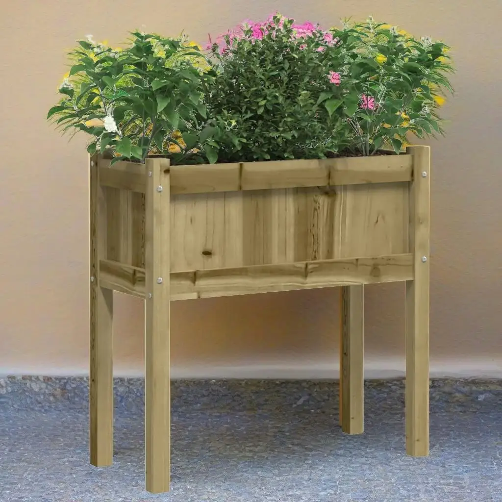 Garden Planters 2 pcs with Legs Impregnated Wood Pine