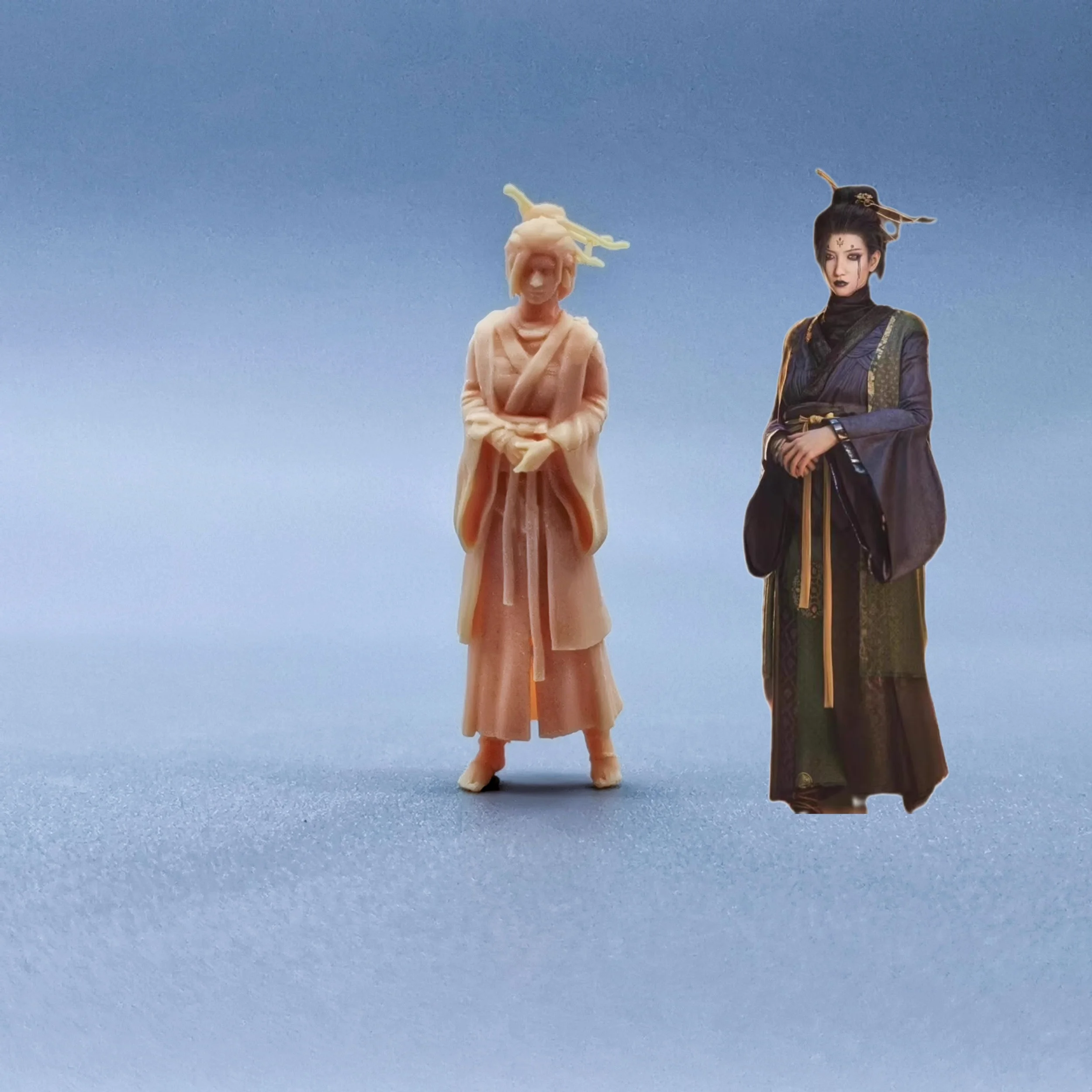 1/64 1/43 Figurines Scale Model Resin Tianmen Fourth Sister Uncolored Miniatures Diorama Hand-painted  W105