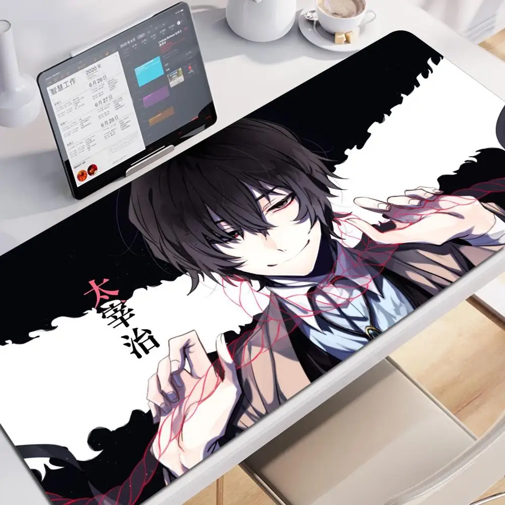 

Bungo Stray Dogs dazai osamu Mousepad Printing Computer Gamers Locking Edge Non-slip Mouse Pad XXL90x40cm Keyboard PC Desk Pad