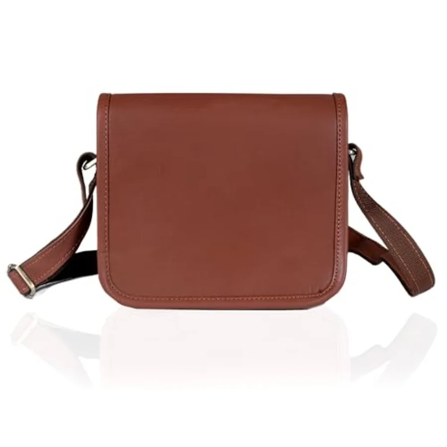 

15 Inch Leather Full Flap Messenger Handmade Bag Laptop Bag Satchel Bag Padded Messenger Bag School Brown 15X11