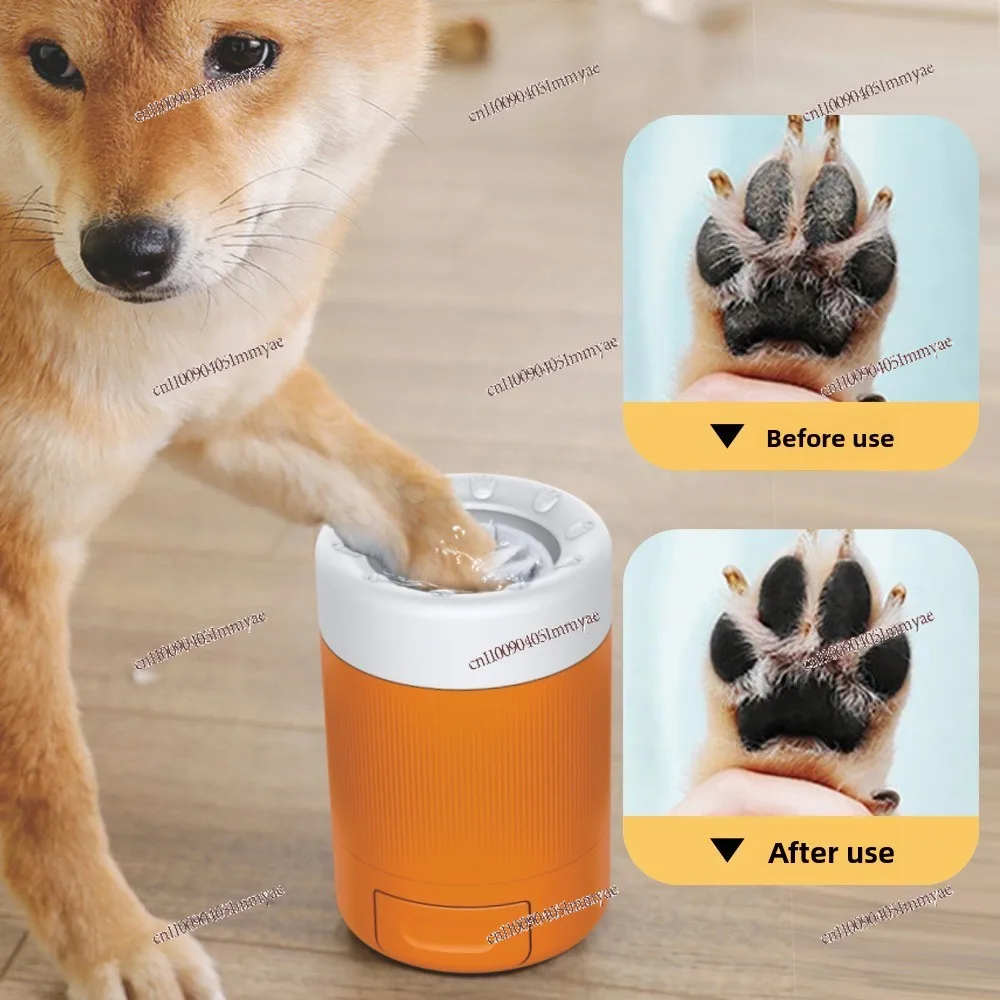 Pet Foot Washing Cup, Dog Going Out Cleaning and Grooming Paw Device