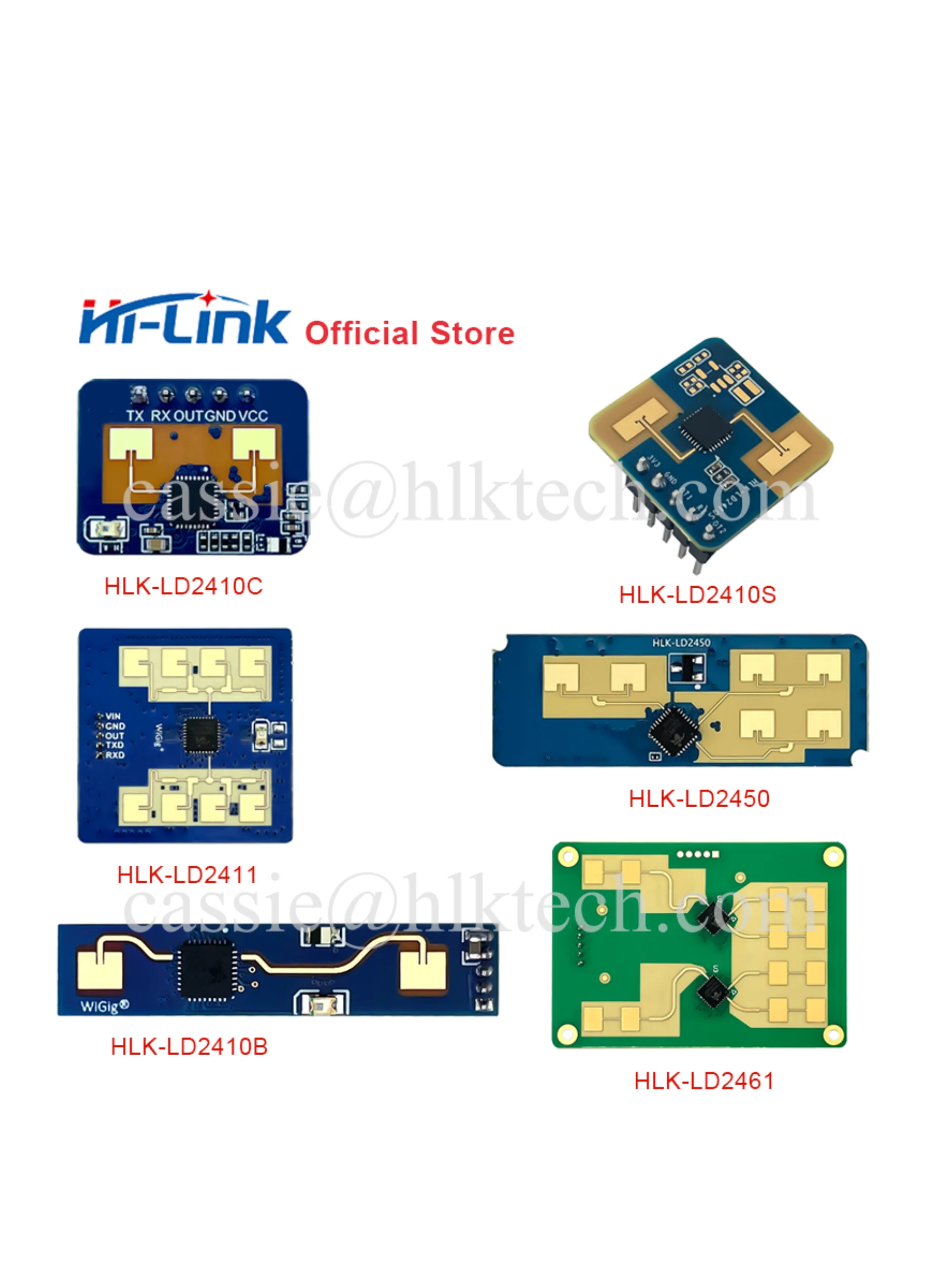 HiLink HLK-LD2410B LD2410C LD2420 LD2450 24Ghz inteligentny moduł radaru obecności człowieka wielopoziomowa inteligentna regulacja parametrów — 2