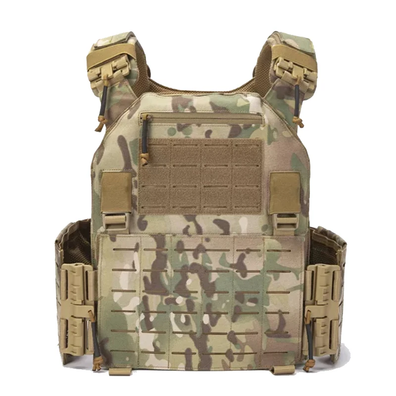 Imagem -02 - Tactical Body Armor para a Caça Plate Carrier Colete Tático ao ar Livre Proteção Laser Ajustável Molle Sistema 1