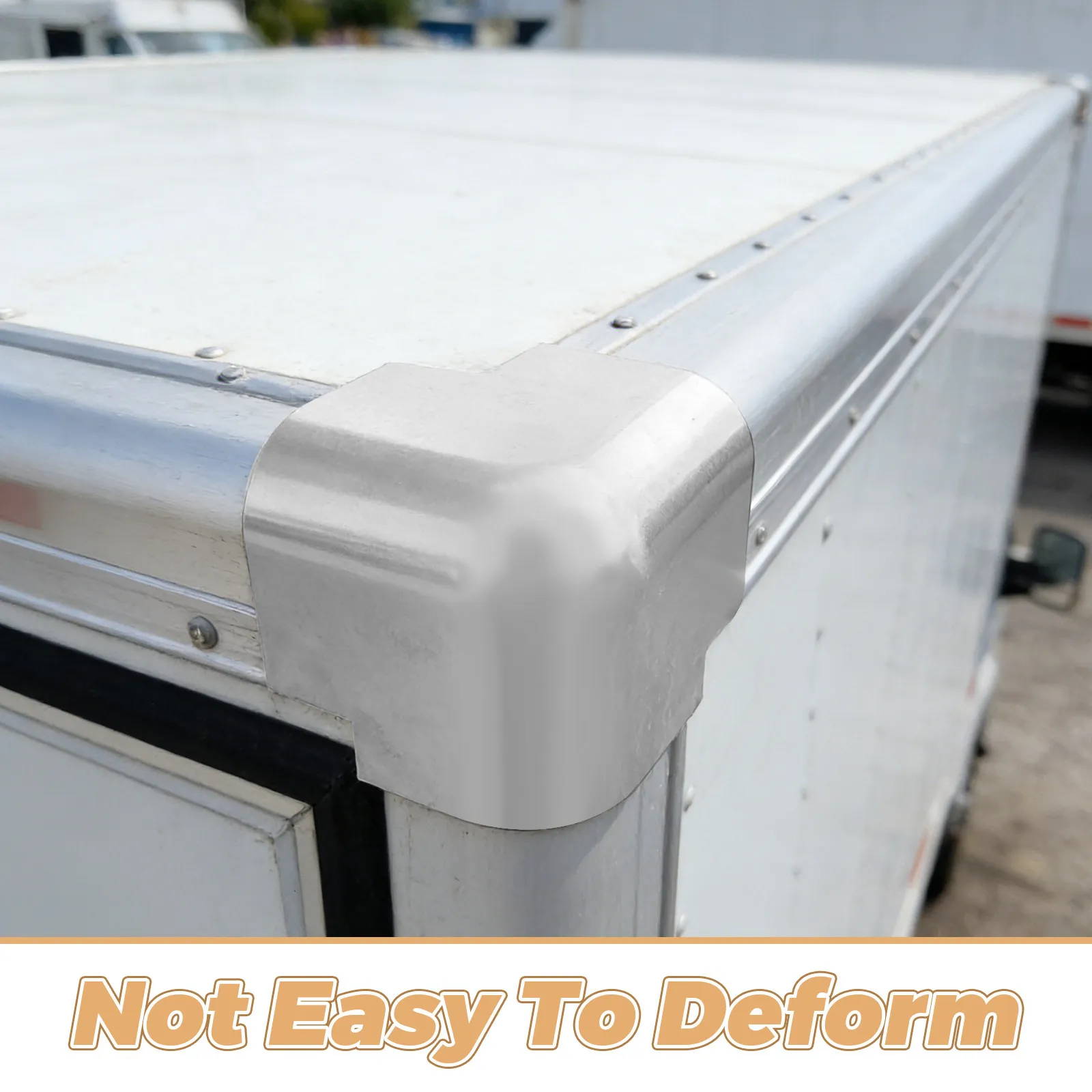 2Pcs Truck Corner Protectors Reinforced Aluminum Edge Guards Heavy Duty Metal Wrap Refrigerated Body Shipping Container Tool Box