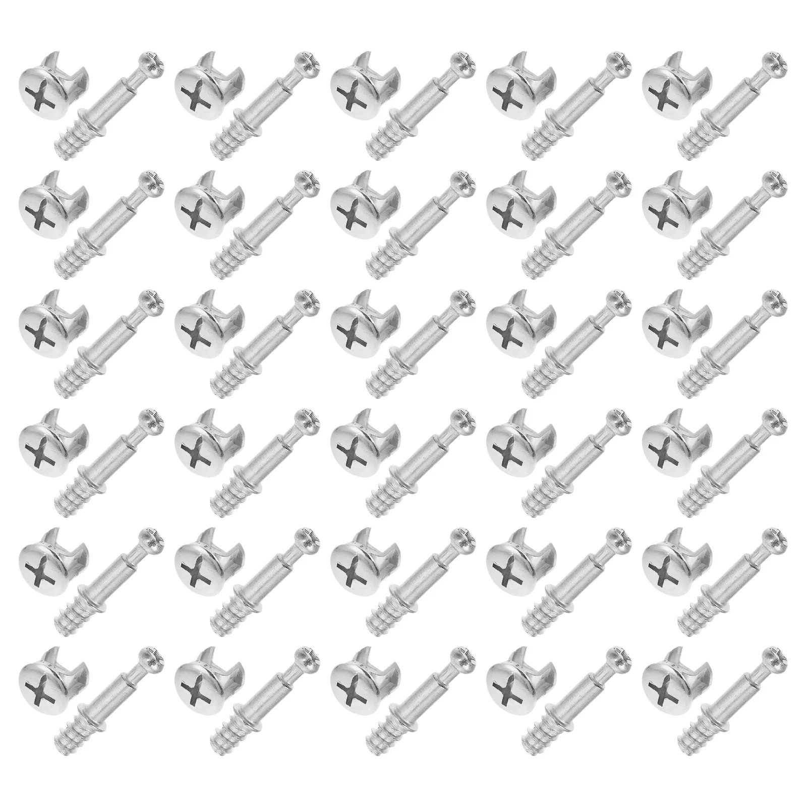 

50Sets Furniture Connecting Alloy 28mm Pre-Inserted Nut Cam Fitting for Wood Furniture Cabinets Wardrobes
